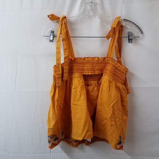Anthropologie Orange Mini Skirt image number 2