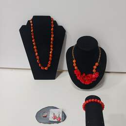 Bundle of Assorted Red Fashion Jewelry
