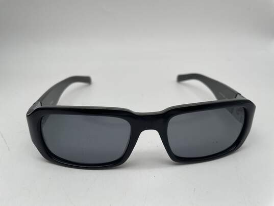 Womens Black Framed Non-Verified Prescription Glasses Aviator Sunglasses image number 1