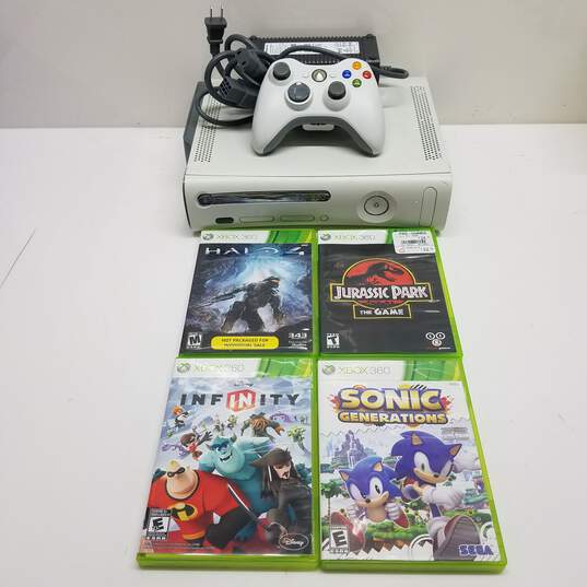 Microsoft Xbox 360 60GB Console Bundle with Games & Controller #1 image number 1