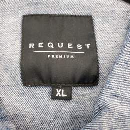 Request Premium Men Light Blue Jean Jacket Medium NWT