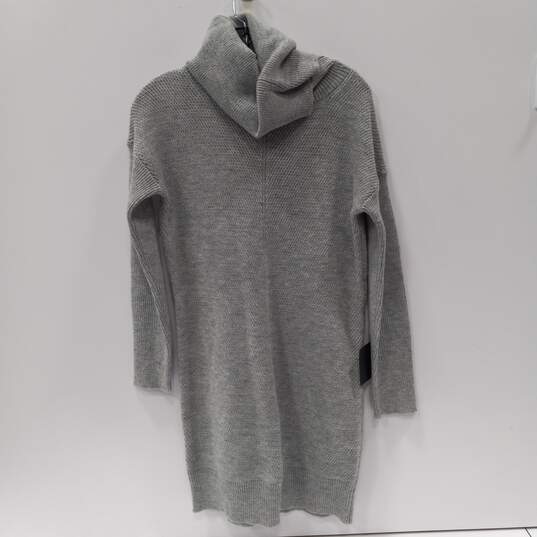 Lulus Women's LS Gray Knit Turtleneck Sweater Dress Size S image number 1