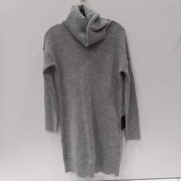 Lulus Women's LS Gray Knit Turtleneck Sweater Dress Size S