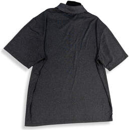 Mens Gray Collared Short Sleeve Three Button Stretch Polo Shirt Size XXLT alternative image