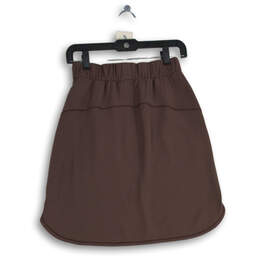 Womens Purple Flat Front Elastic Waist Drawstring Athletic Skirt Size 6 alternative image