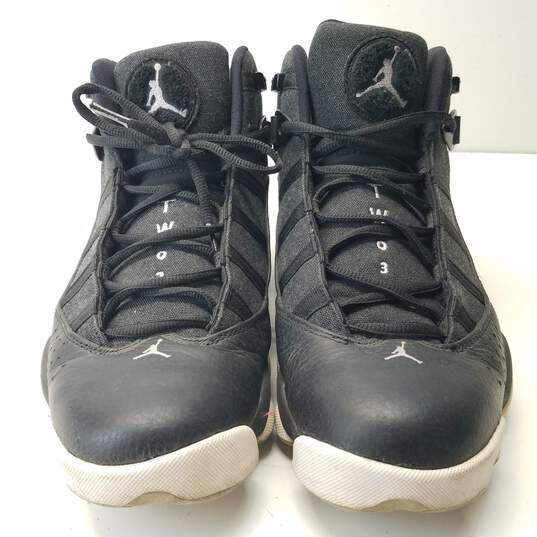 Air Jordan 6 Rings Men's Shoes Black Size 10 image number 4