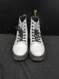 Dr. Martens Luna White Leather Combat Boots Size 7 image number 1