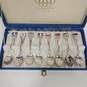 1978 Eight Nation Athletic Games Descente T&F Tokyo Bundle of 8 Spoons with Blue Collector Case image number 2