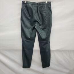 MNG WM's Gray Faux Leather High Waist Ankle Zip Pants Size M / 27 alternative image
