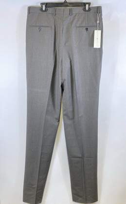 NWT Joseph Abboud Mens Gray Pleated Front Straight Leg Dress Pants Size 36R alternative image