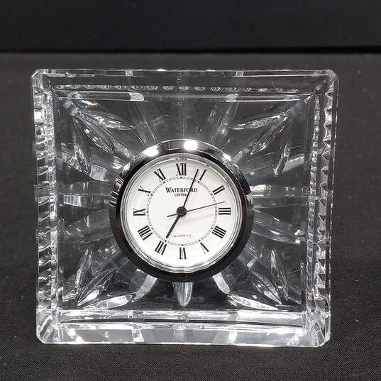 Waterford Crystal Mini Desk Clock In Open Box image number 2