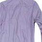 Mens Purple Regular Fit Long Sleeve Spread Collar Classic Button-Up Shirt image number 4