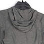 Womens Gray Heather Long Sleeve Hooded Activewear Full-Zip Jacket Size 8 image number 4