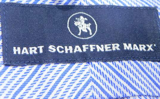 Hart Schaffner Marx Men's Blue & White Striped Button Down image number 3