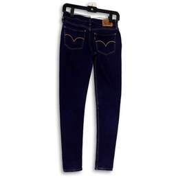 Womens Blue 535 Denim Dark Wash Pockets Super Skinny Leg Jeans Size 27 alternative image