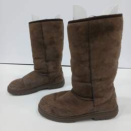Ugg Women's Brown Suede Winter Boots Size 8 alternative image