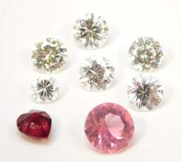 Loose Pink, Red & White Cubic Zirconia 2.8g alternative image