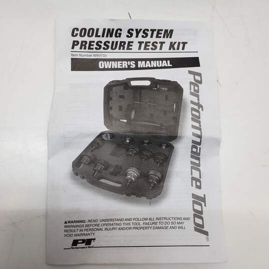 Performance Tool Cooling System Pressure Test Kit in Case image number 7