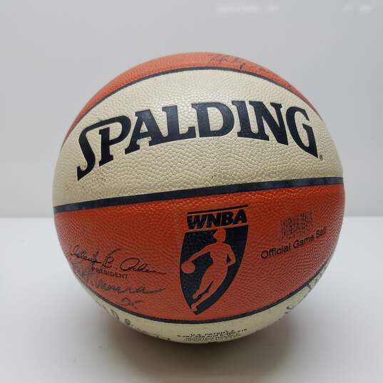 Signed Autographed Spalding WNBA Basketball image number 1
