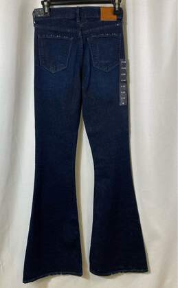NWT Lucky Brand Womens Blue Pockets Denim High-Rise Bell Flared Jeans Size 2/26 alternative image