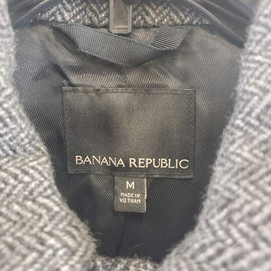 Banana Republic Women Gray Wool Coat Sz M Nwt image number 2
