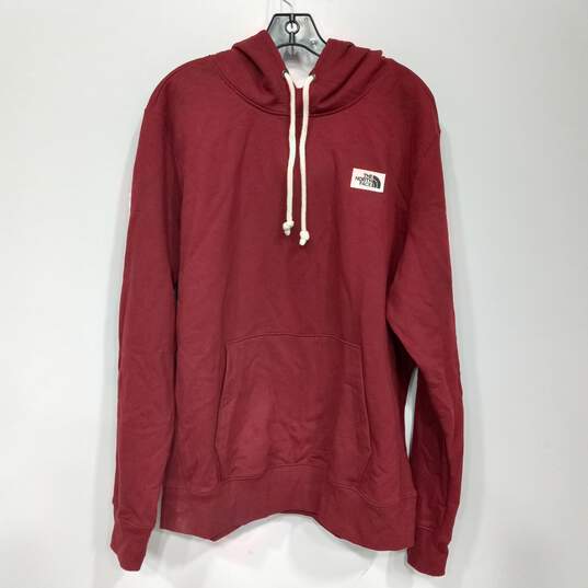 The North Face Red Pullover Hoodie Men's Size L image number 1