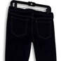Womens Blue Denim Dark Wash Stretch Pockets Skinny Leg Jeans Size 29 image number 4