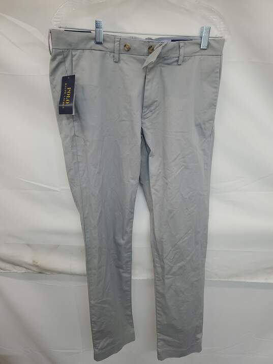 Mn Ralph Lauren POLO Gray Khaki Pants Sz 30W 32L image number 1