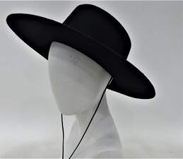 Capas Design Pork Pie Hat Black Wool Men's Size  Medium alternative image