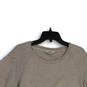 Womens Beige Knitted 3/4 Sleeve Crew Neck Pullover Sweater Size Medium image number 3