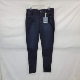 Democracy Dark Blue Cotton Blend "Ab Solution" Skinny Jeans WM Size 16 NWT