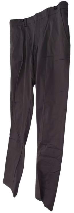 NWT Bradley Allen Mens Brown Flat Front Pockets Straight Leg Formal Dress Pants alternative image