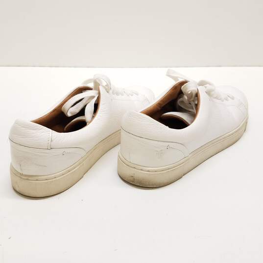 Frye Leather Low Sneakers White 8 image number 4