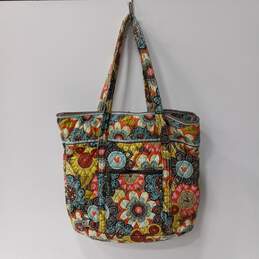 Women's Vera Bradley Perfect Petals Flower Mickey Large Tote Bag w/Crossbody Bag