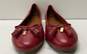 Coach Leather Beni Ballet Flats Red 9 image number 2