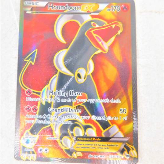 Pokemon TCG Houndoom EX Full Art XY BREAKthrough Ultra Rare Card 153/162 image number 1