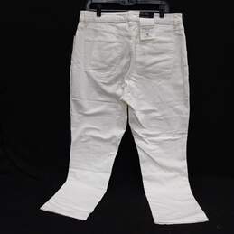 Lauren Ralph Lauren Women's White Denim High-Rise Straight Ankle Jeans Size 33/6 NWT alternative image