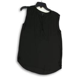 J. Crew Womens Black Round Neck Sleeveless Pullover Blouse Top Size 2