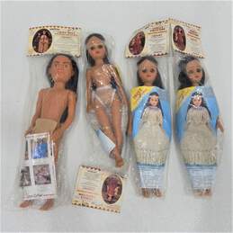 4 Fibre Craft Native American Indian Dolls Princess & Chief