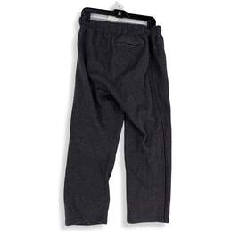 Mens Black Elastic Waist Drawstring Pockets  Sweatpants Size Medium alternative image