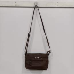 Rosetti Brown Leather Crossbody Bag
