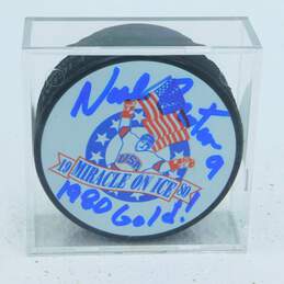 Neal Broten Signed 1980 Miracle On Ice Puck w/ COA alternative image