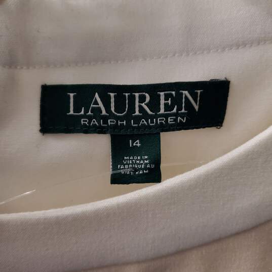 Lauren Ralph Lauren Women's Ivory Dress SZ M image number 5