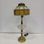 Vintage Stained Glass Table Lamp image number 1