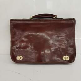 Time Resistance Leather Briefcase w/ Tags