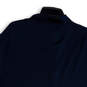 Mens Blue Spread Collar Short Sleeve Side Slit Golf Polo Shirt Size L image number 4