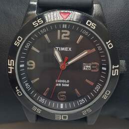 Timex CR 2016 CELL Diver 42mm WR 50M Indiglo Black Dial Date Men's Watch 63.0g