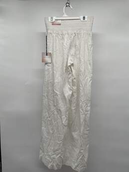 Happily Grey Womens White Flat Front Wide Leg Plazo Pants Sz M T-0545537-I alternative image