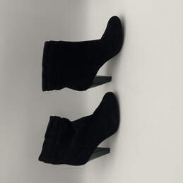 Franco Sarto Womens Black Almond Toe Stiletto Heels Ankle Booties Size 9.5M