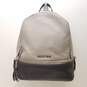 Michael Kors Pebble Leather Rhea Zip Backpack Grey image number 1